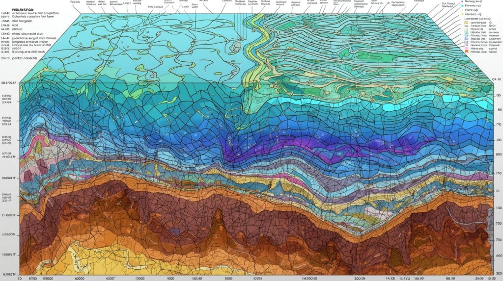 A complex seismic cross-section diagram illustrating the geological challenge of imaging reservoirs located beneath a thick, distorted salt layer in the Red Sea.
