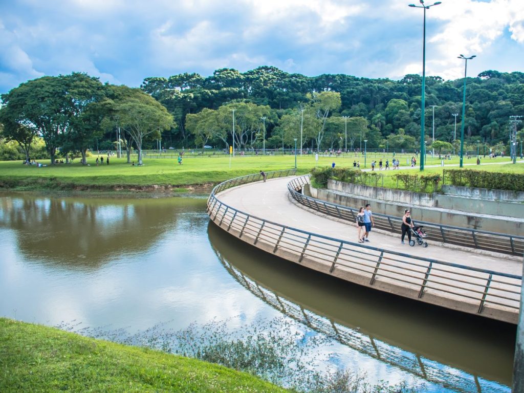green infrastructure in Curitiba’s parks and water-flood management landscapes