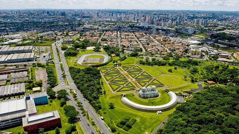 The city of Curitiba, Brazil