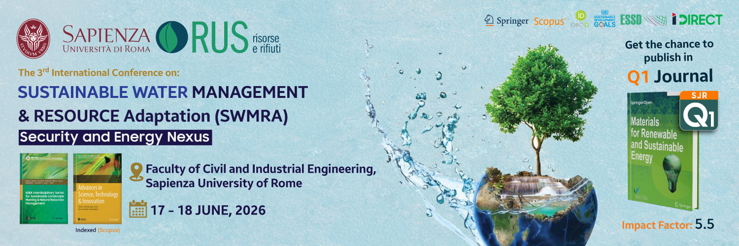 Sustainable Water Management, and Resource Adaptation (SWMRA) - 3rd edition