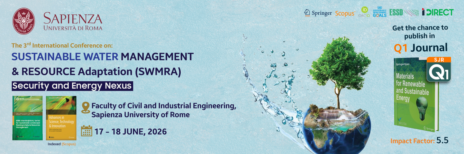 Sustainable Water Management, and Resource Adaptation (SWMRA) - 3rd edition