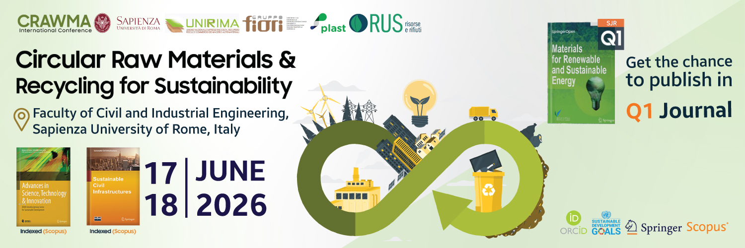 Circular Raw Materials and Recycling for Sustainability (CRAWMA) – 1st Edition