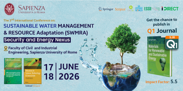 Sustainable Water Management, and Resource Adaptation (SWMRA) - 3rd edition
